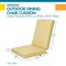 Classic Accessories Weekend 20" x 20" x 3" Dining Chair Cushions, Straw CSWCH44203 - alternate 6